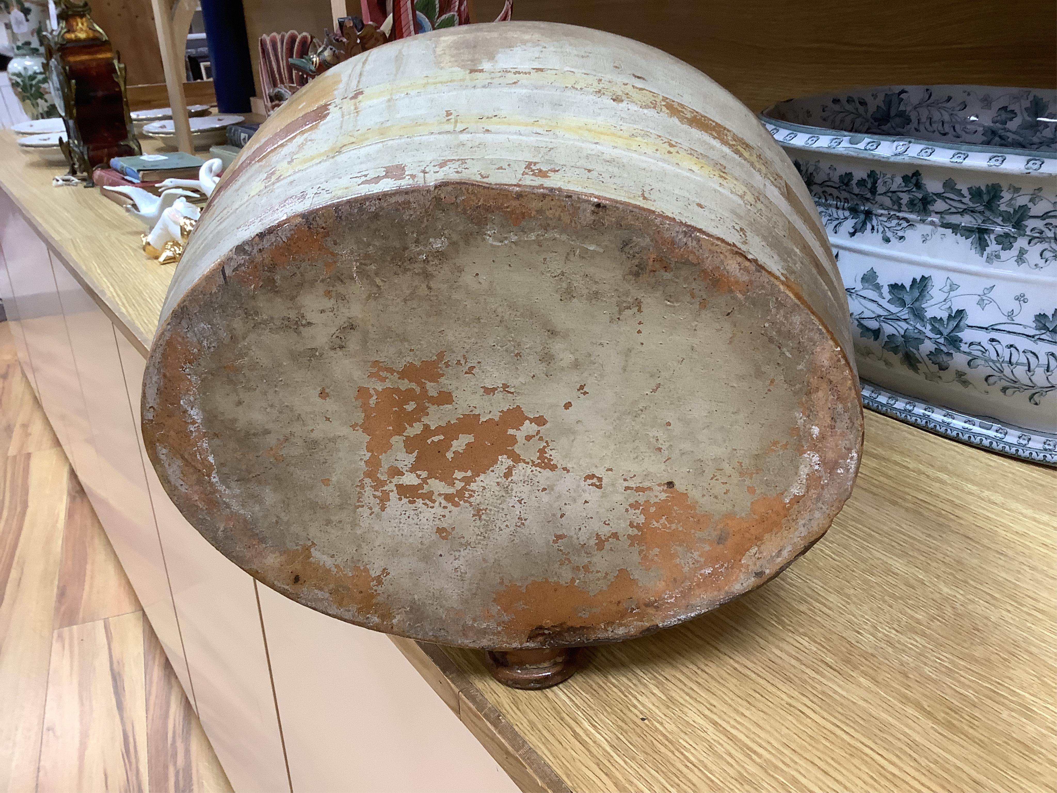 An early 19th century Doulton & Watts stoneware liquor barrel, 45cm high